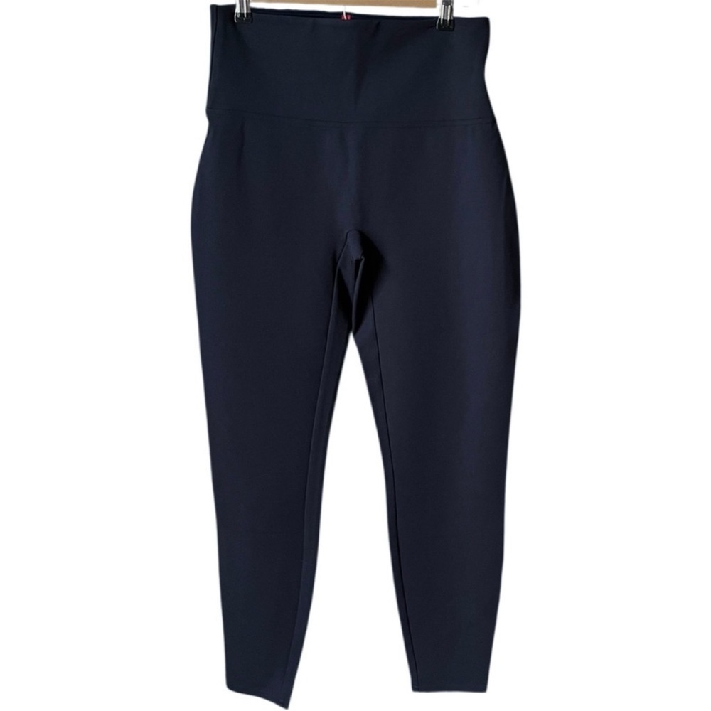 SPANX Dark Navy Size Large High Waist Stretch Knit Ponte Compression Leggings